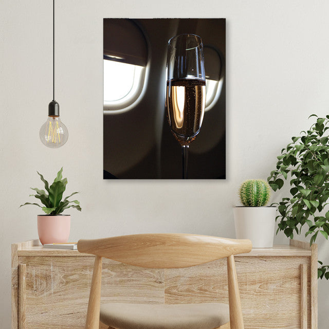 Tablou Office - Champagne In A Private Jet