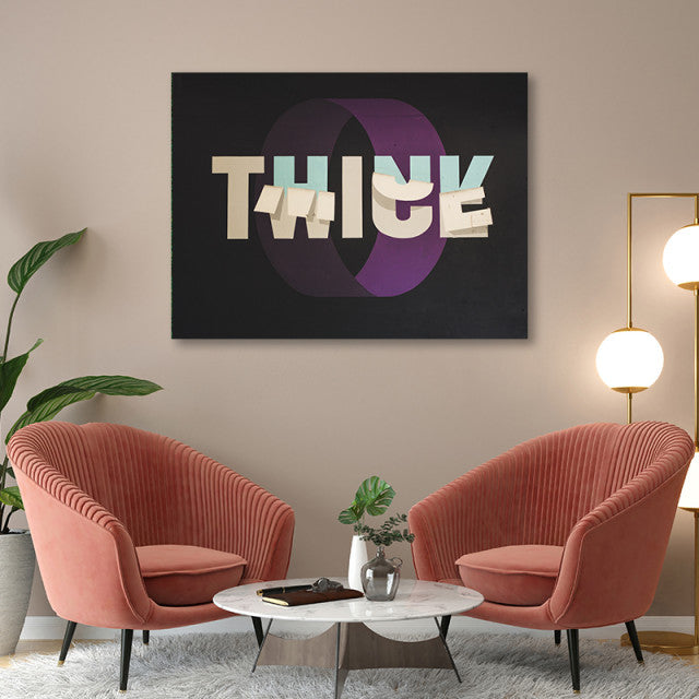 Tablou Office - Think Twice (Falling Paper)