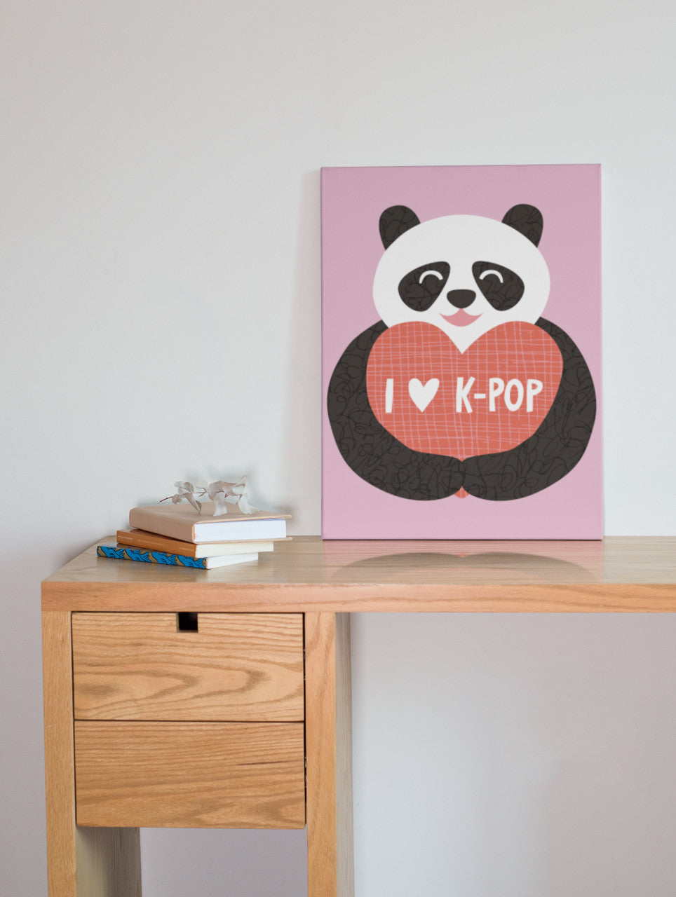 Tablou Panda I Love K Pop