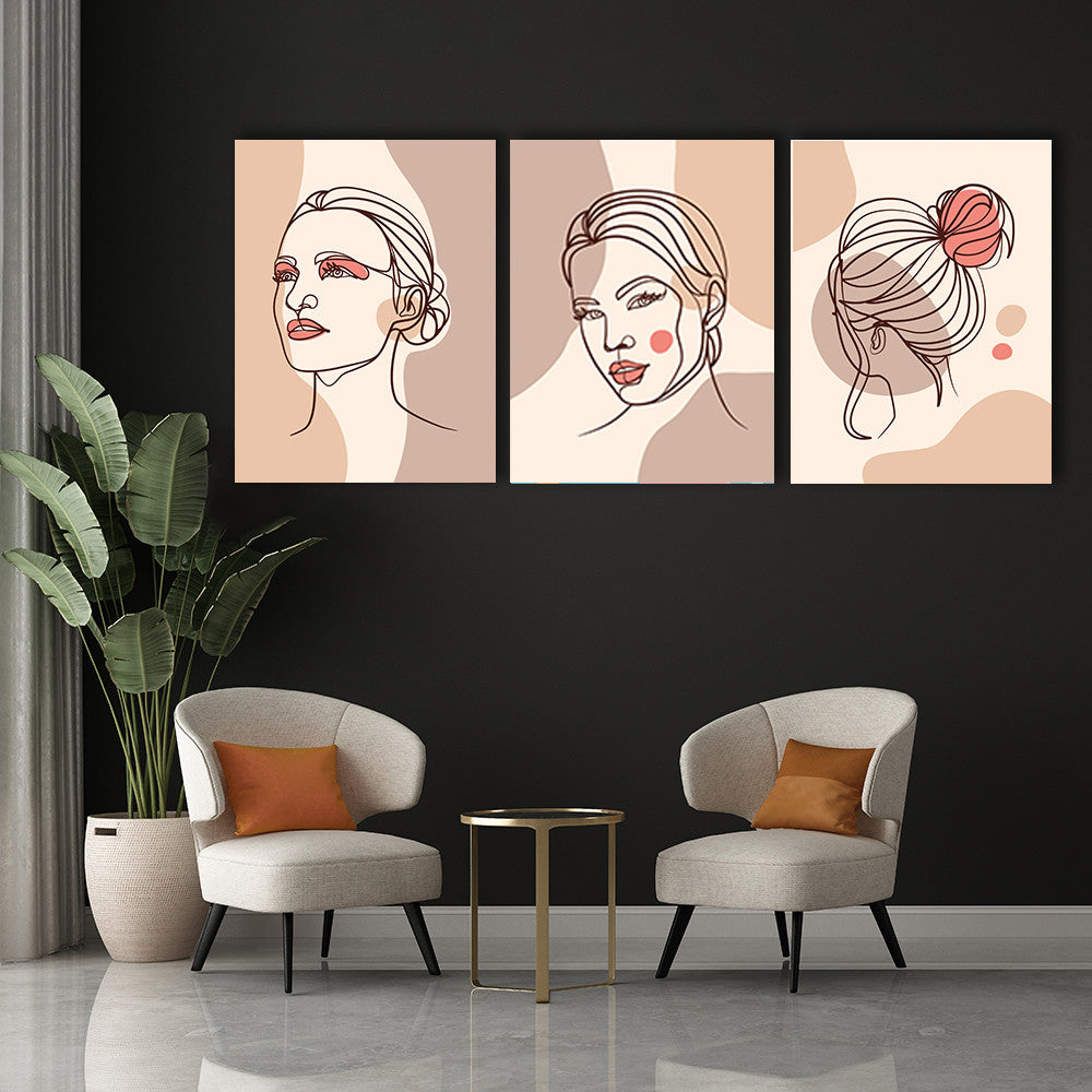 Set 3 Tablouri Celebrating feminity