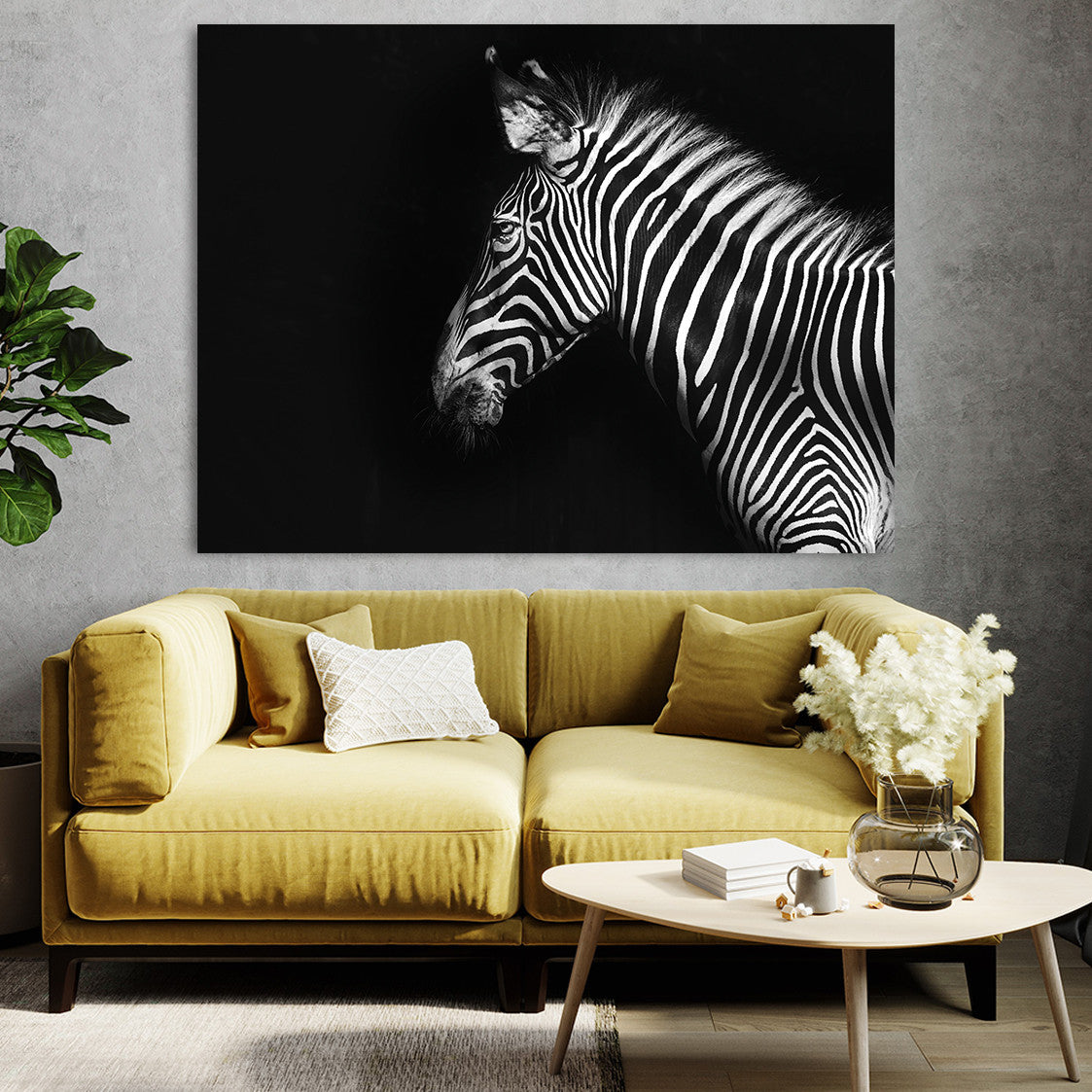Tablou Black and white stripes