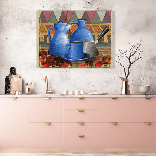 Tablou Bucatarie - Coffee Set Mosaic