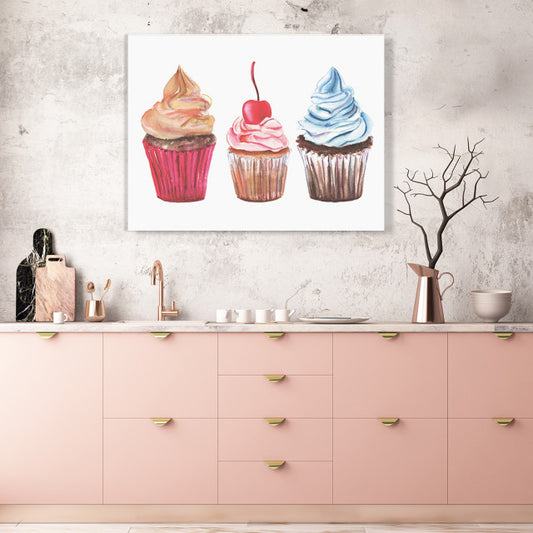 Tablou Bucatarie - Delicious Cupcakes