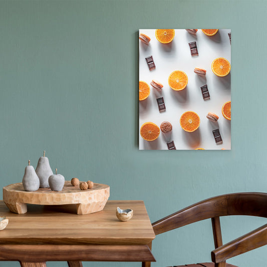 Tablou Bucatarie - Oranges And Sweets Pattern