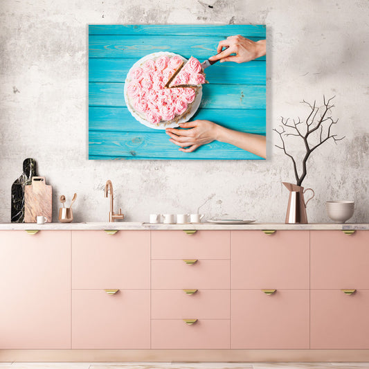 Tablou Bucatarie - Pink Cake