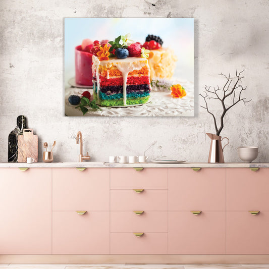 Tablou Bucatarie - Rainbow Cake