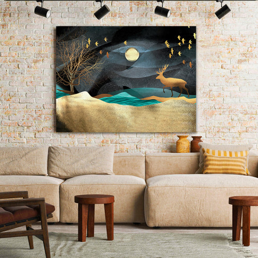 Tablou Canvas Deer And Golden Sands