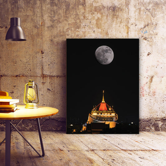 Tablou Canvas Full Moon (Black)