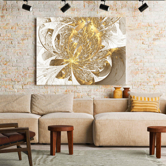 Tablou Canvas Golden Inflorescence