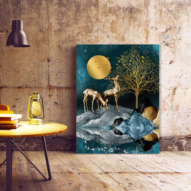 Tablou Canvas Golden Nocturna