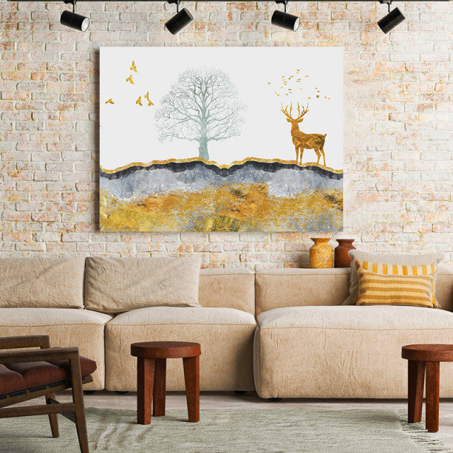 Tablou Canvas Golden Serenity