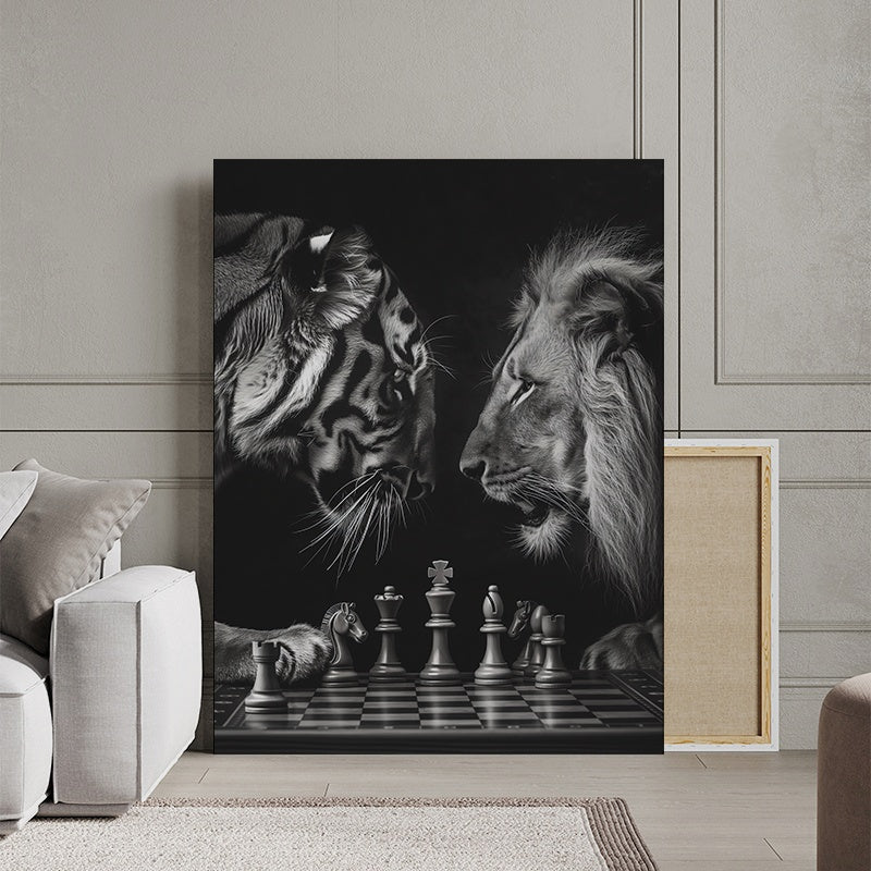 Tablou Canvas Inspirational - Confruntarea fiarelor