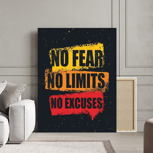 Tablou Canvas Inspirational - No Fear, No Limits