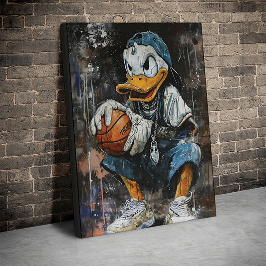 Tablou Canvas Inspirational - Pop Art Rebel Donald Duck