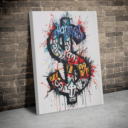 Tablou Canvas Inspirational - Splash Dollar Sign