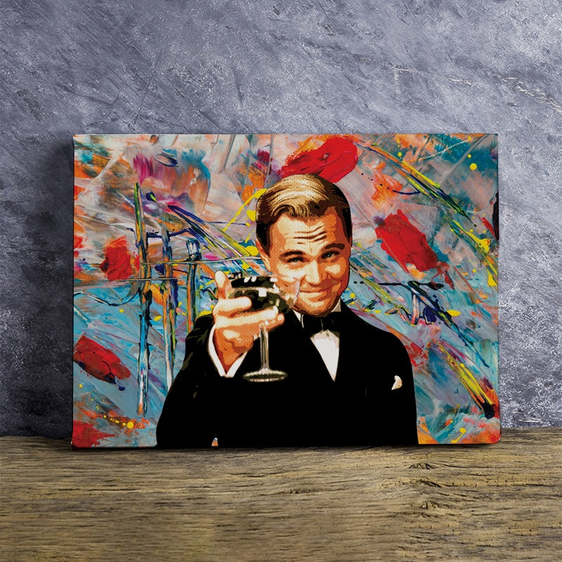 Tablou Canvas Inspirational - Wolf of Wall Street - Cheers!