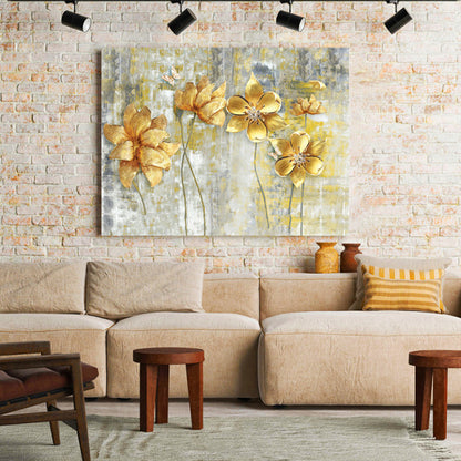 Tablou Canvas Painted Flowers