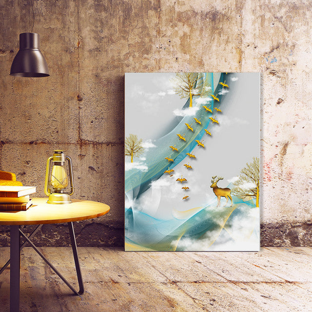 Tablou Canvas Stoluri Aurii