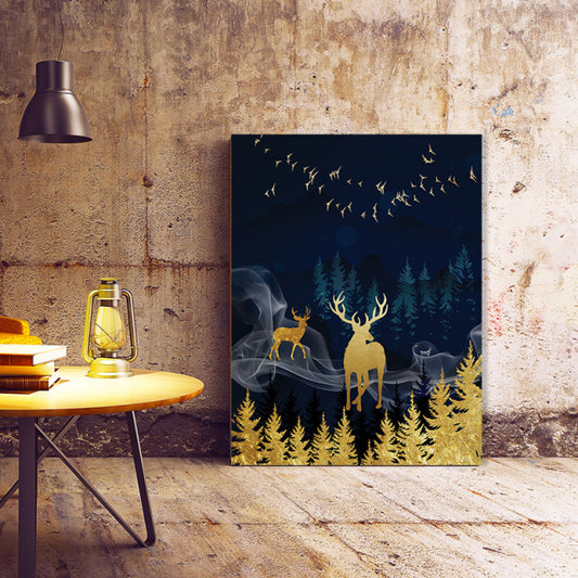 Tablou Canvas The Golden Spirits Of The Forest
