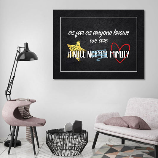 Tablou Motivational - A nice normal family
