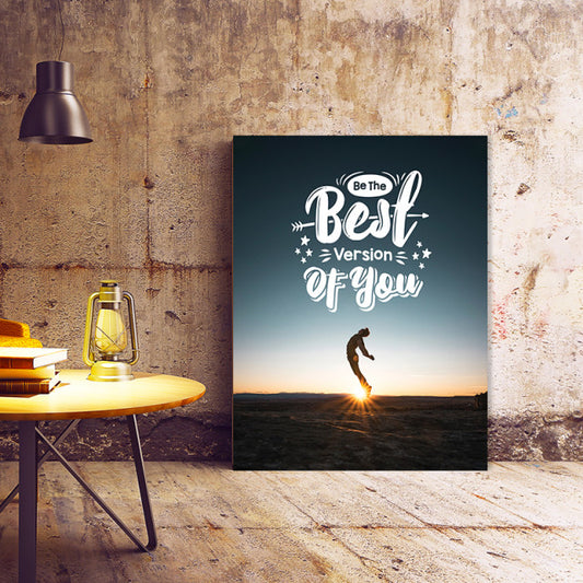 Tablou Motivational - Be The Best Version Of You (Jump)
