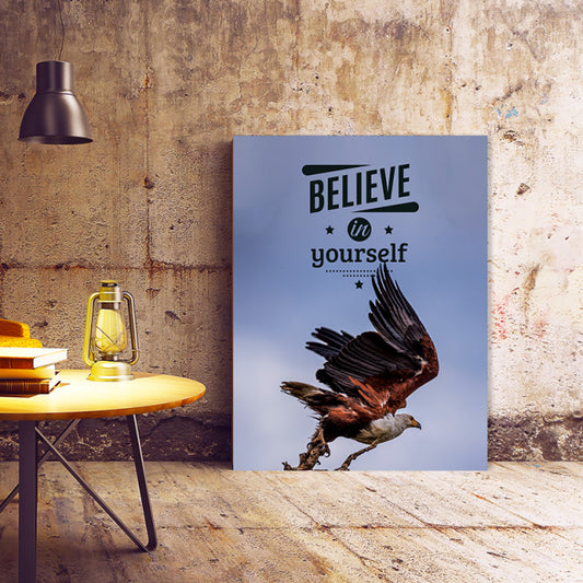 Tablou Motivational - Believe In Yourself (Eagle)