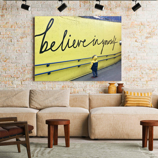 Tablou Motivational - Believe In Yourself (Kid)