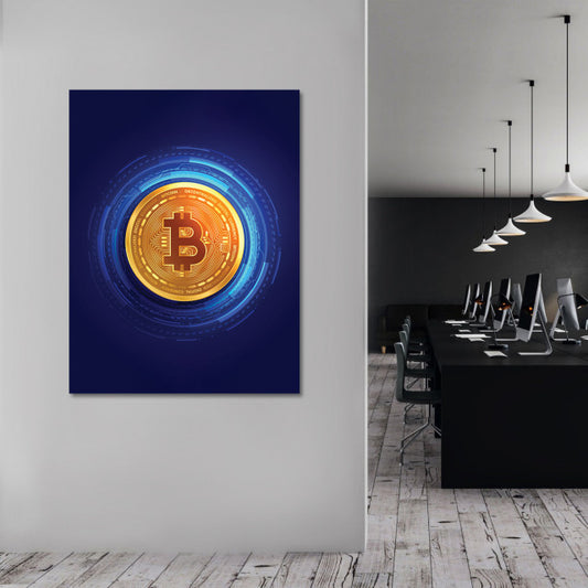 Tablou Motivational - Bitcoin (digital)