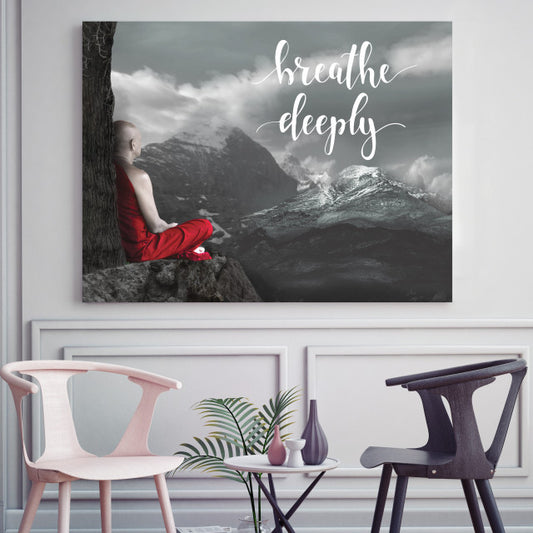 Tablou Motivational - Breathe Deeply
