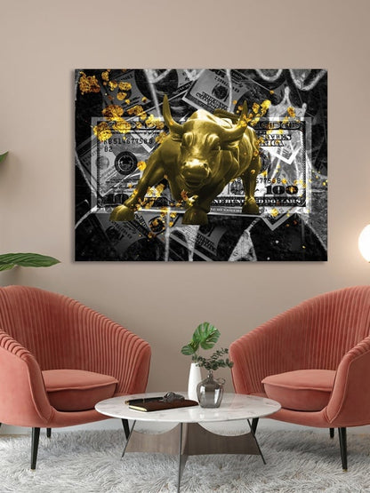 Tablou Motivational - Charging bull