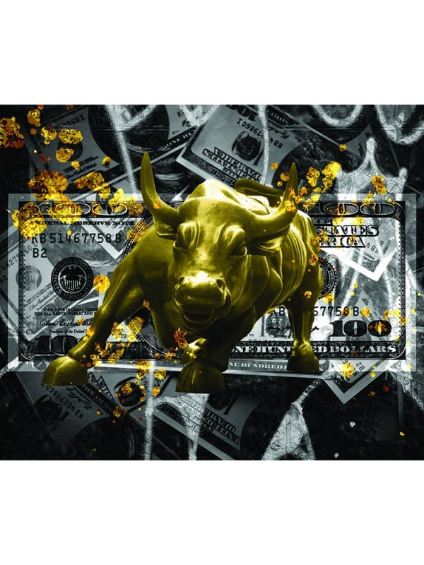 Tablou Motivational - Charging bull