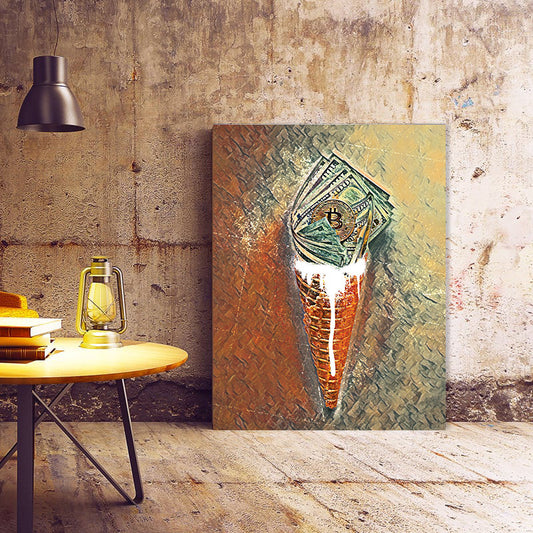 Tablou Motivational - Currency icecream