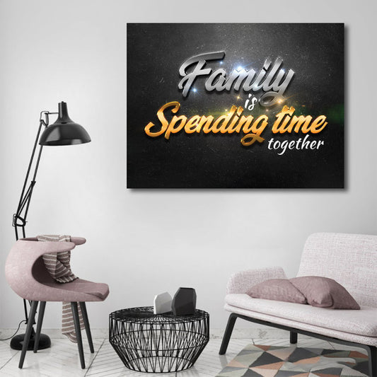 Tablou Motivational - Family is spending time together