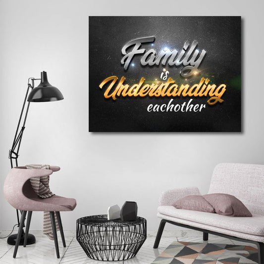 Tablou Motivational - Family is understanding