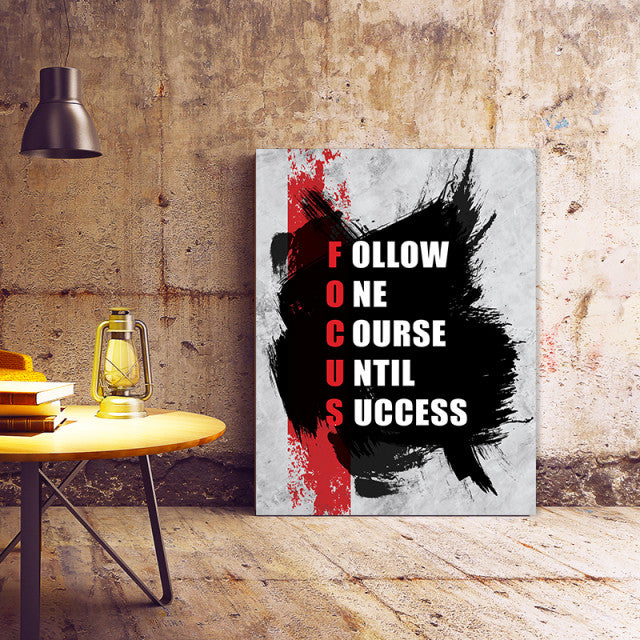 Tablou Motivational - Focus (Crosswords)