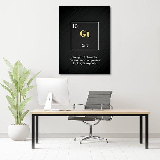 Tablou Motivational - Grit (element)