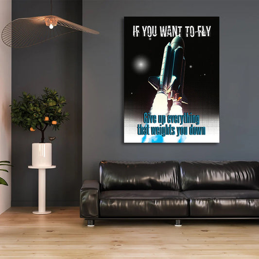 Tablou Motivational - If you want to fly