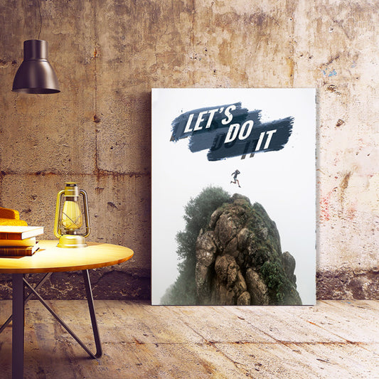 Tablou Motivational - Let's Do It (Mountain Peak)