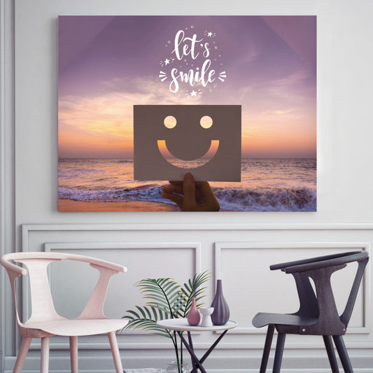 Tablou Motivational - Let's Smile!