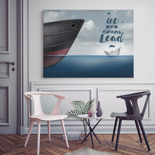 Tablou Motivational - Let Your Dreams Lead