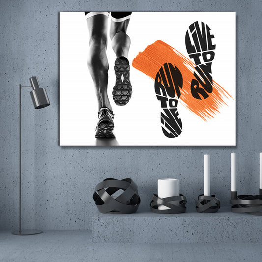 Tablou Motivational - Live to run