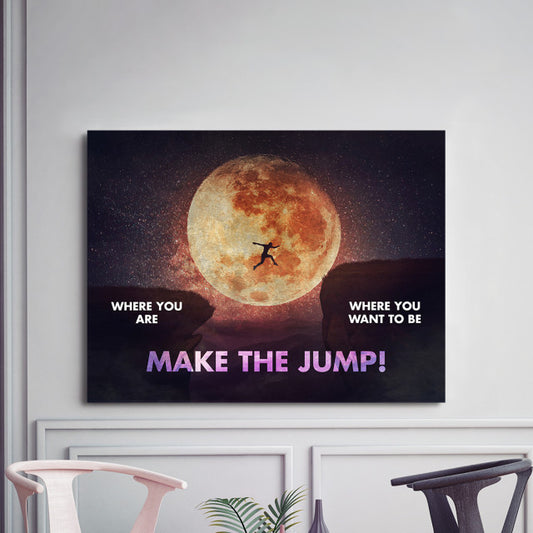 Tablou Motivational - Make A Jump