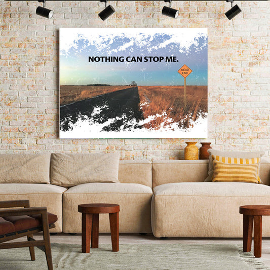 Tablou Motivational - Nothing Can Stop Me