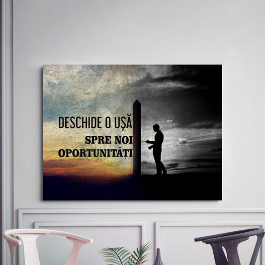 Tablou Motivational - O Usa Spre Noi Oportunitati