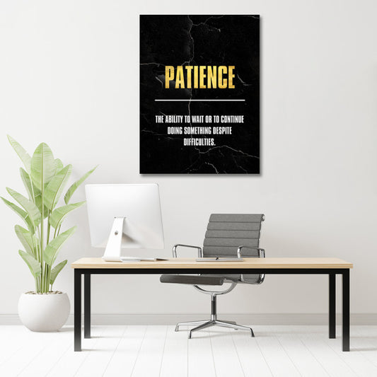 Tablou Motivational - Patience