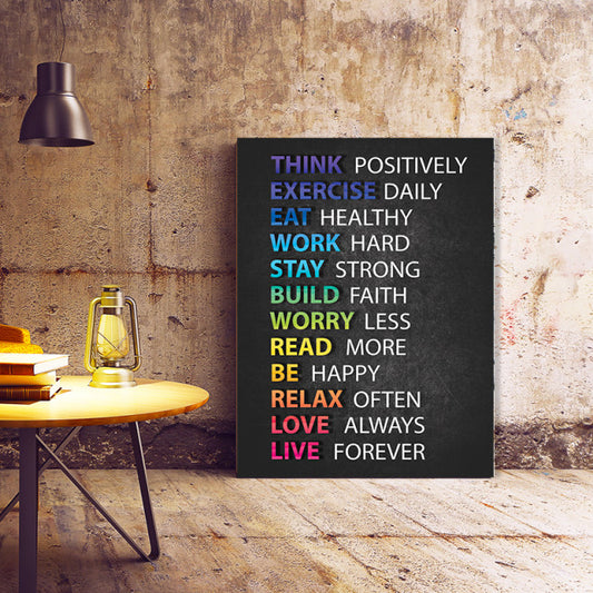 Tablou Motivational - Positive Advice