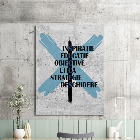 Tablou Motivational - Succes Cuvinte Incrucisate