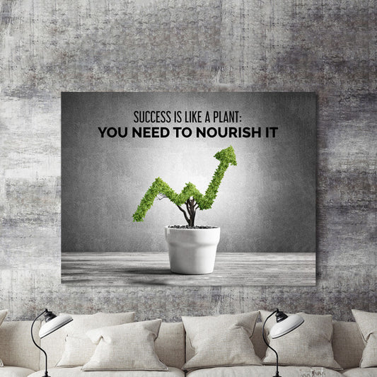 Tablou Motivational - Success Is Like A Plant