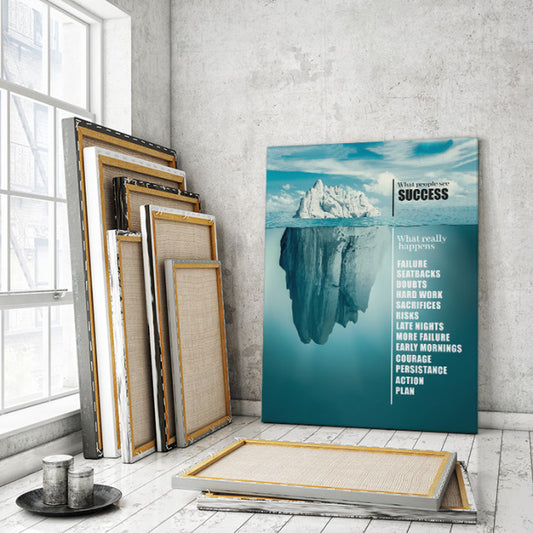 Tablou Motivational - Success Like An Iceberg
