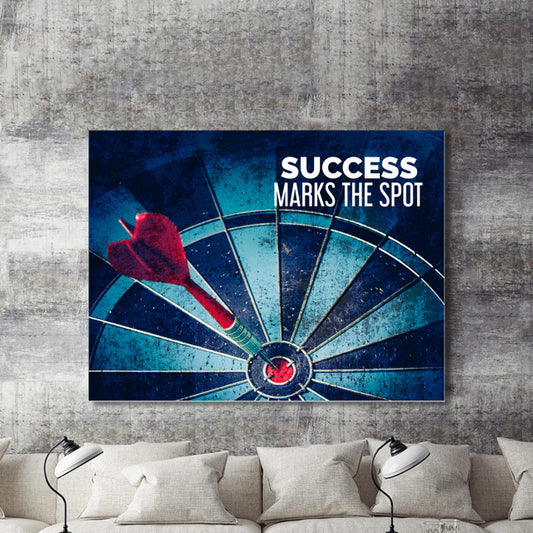 Tablou Motivational - Success Marks The Spot